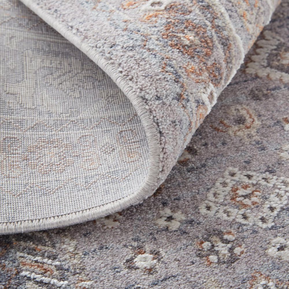 Feizy Francisco Oriental 4&#39; x 6&#39; Gray and Rust Area Rug, , large