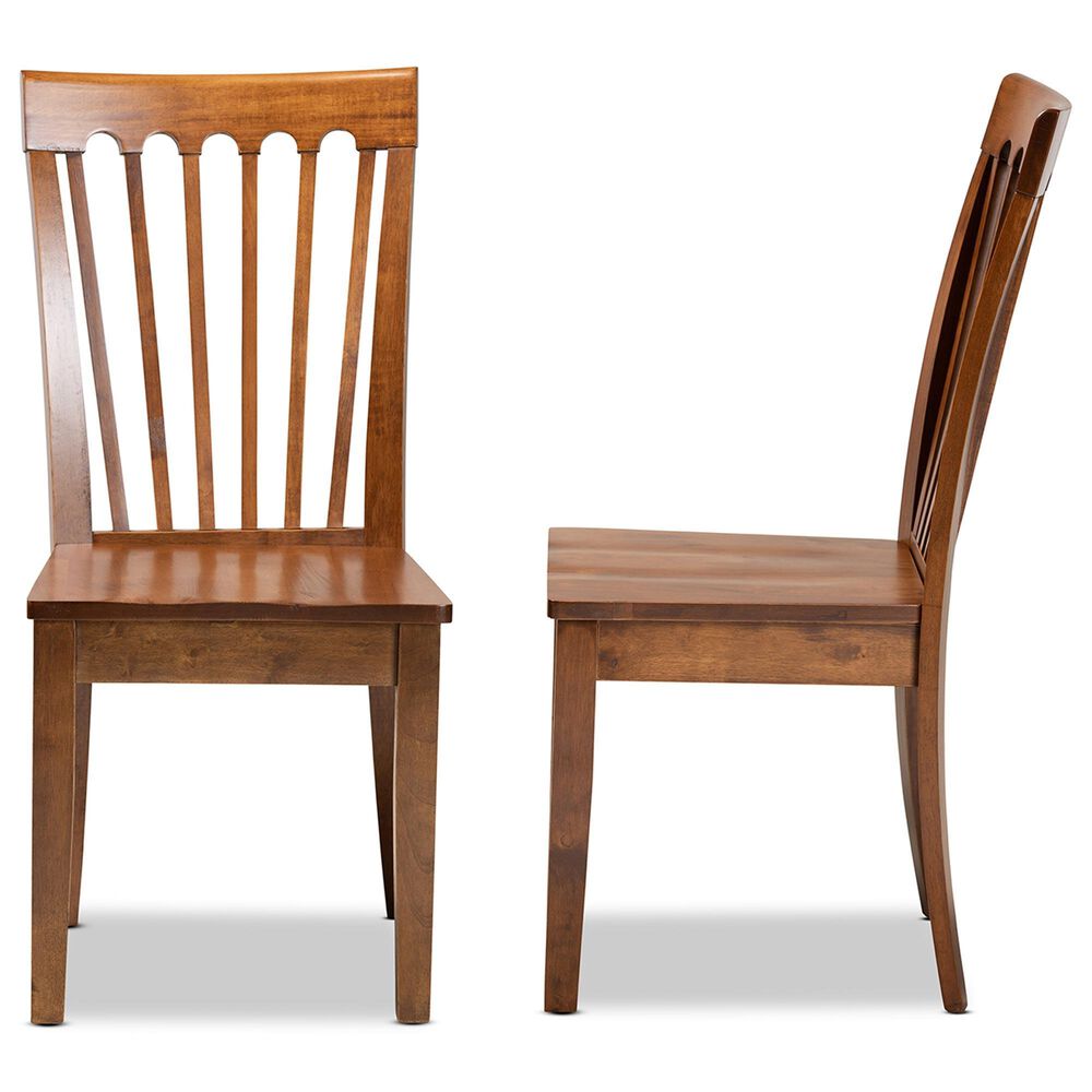 Baxton Studio Minette Side Chair in Walnut Brown (Set of 2), , large