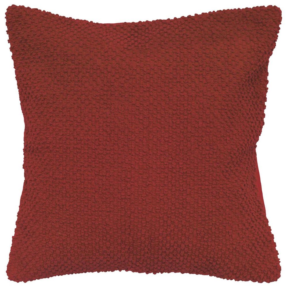 Rizzy Home 20" x 20" Poly-Fill Pillow in Dark Red, , large