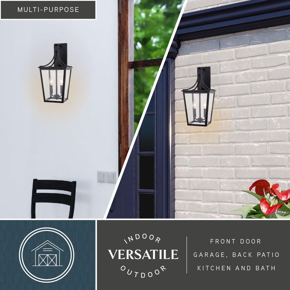 Vaxcel Cottage Grove 2-Light Outdoor Wall Sconce in Matte Black, , large