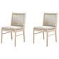 Hearth and Haven Cordoba Outdoor Dining Chair in Beige (Set of 2), , large