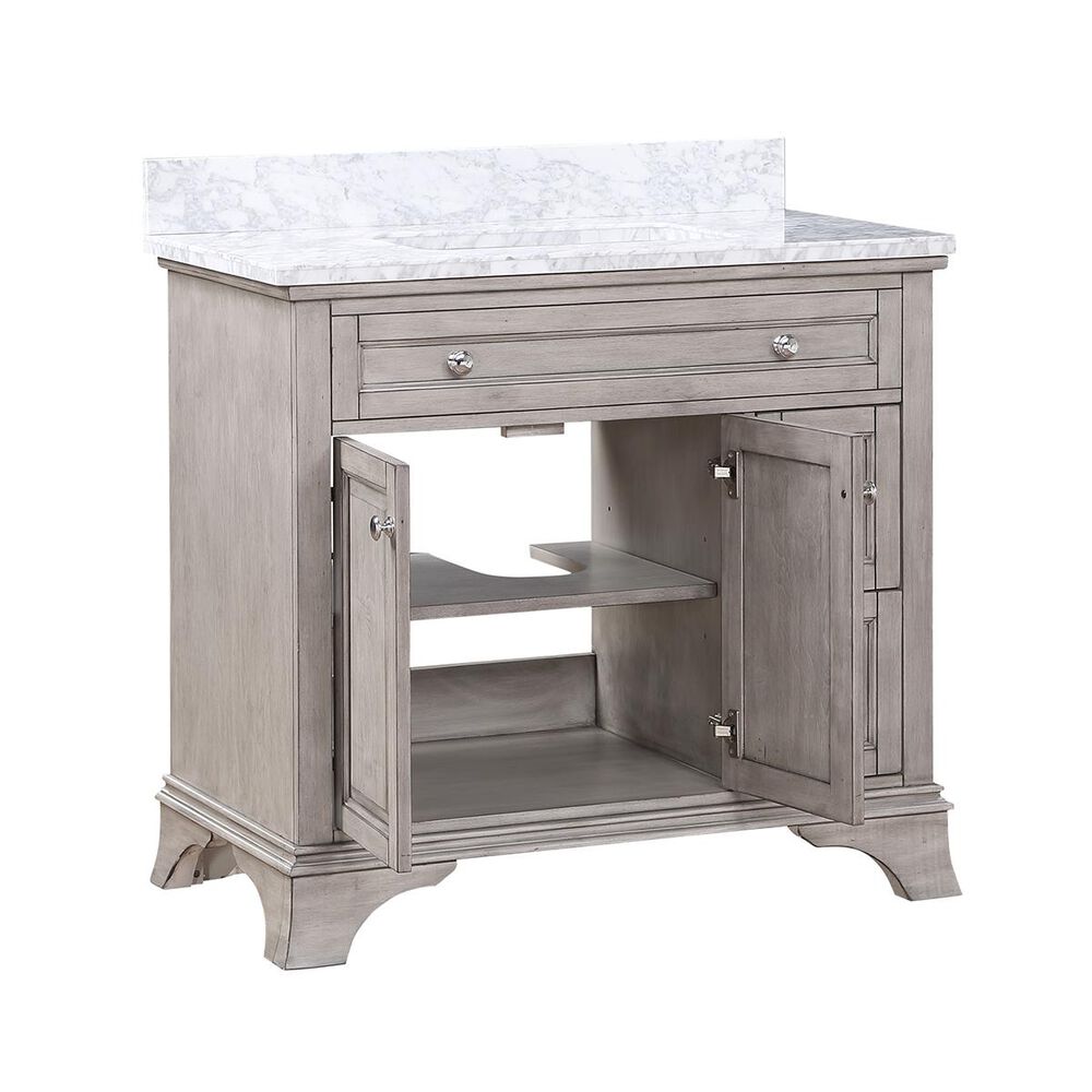 Aurafina Wainwright 36&quot; Vanity with Top and Sink in Old Harbor Gray, , large