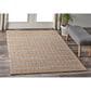 L&R Resources Natural Fiber Striped 5" x 7"9" Ivory Gray Area Rug, , large