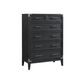 Hawthorne Furniture Laguna 5 Drawer Chest in Weathered Steel Slate, , large