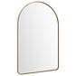 James Martin Rohe 24" Arched Mirror in Champagne Brass, , large