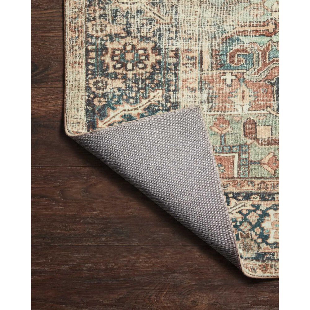 Loloi II Margot 2&#39;3&quot; x 3&#39;9&quot; Terracotta and Lagoon Area Rug, , large