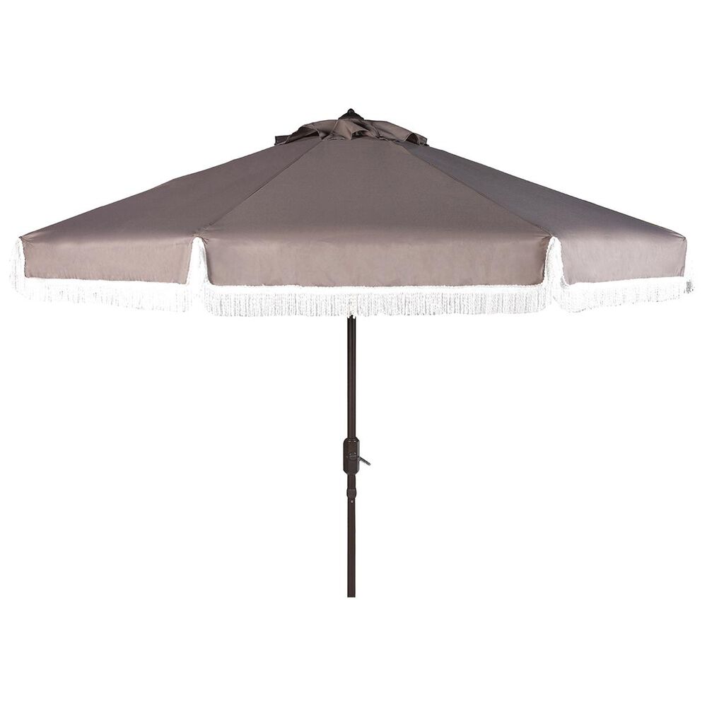 Safavieh Milan 9" Umbrella in Grey and White, , large