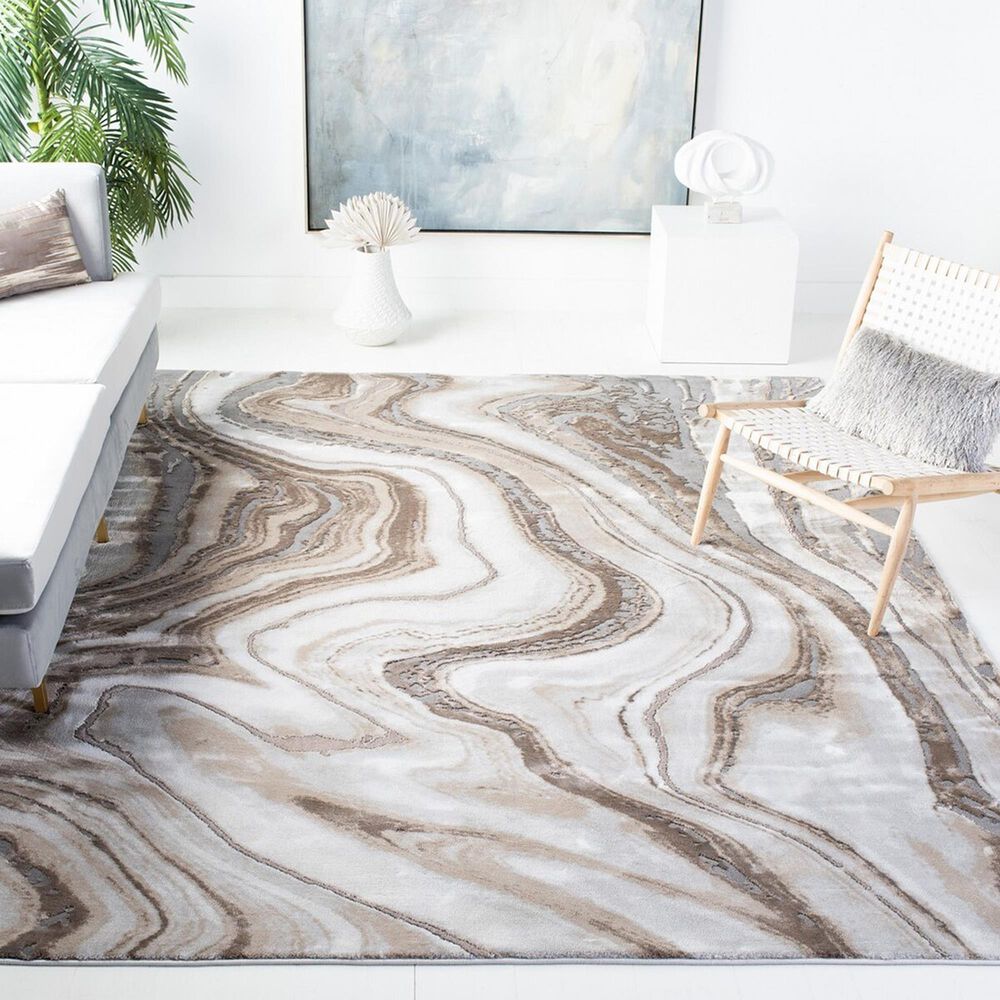 Safavieh Craft CFT819D 8&#39; x 10&#39; Gold and Grey Area Rug, , large