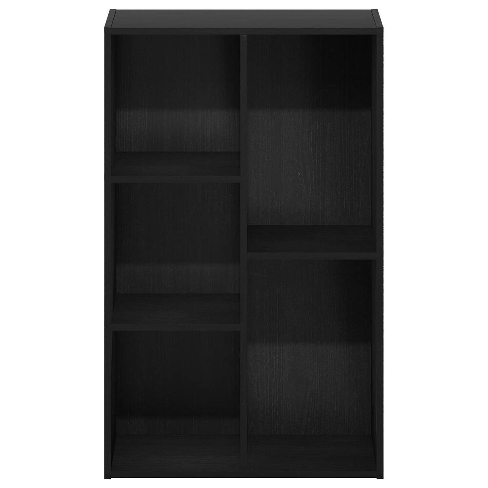 HOMLUX 5-Cube Open Shelf Storage Bookcase in Blackwood, , large
