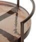 Four Hands Mira Bar Cart-Smoked Brown Cast Glass, , large