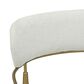 LumiSource Savannah Arm Chair with Cream Cushion in Black and Gold (Set of 2), , large