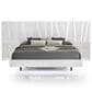 New Heritage Europa Wood Queen Panel Bed with 2 Nightstands in White, , large