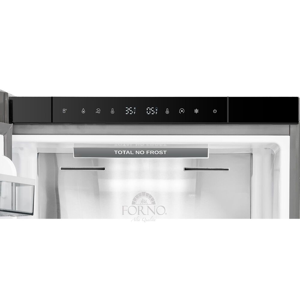 Forno Custodia 10.3 Cu. Ft. Bottom Freezer Refrigerator with Right Swing in Stainless Steel, , large
