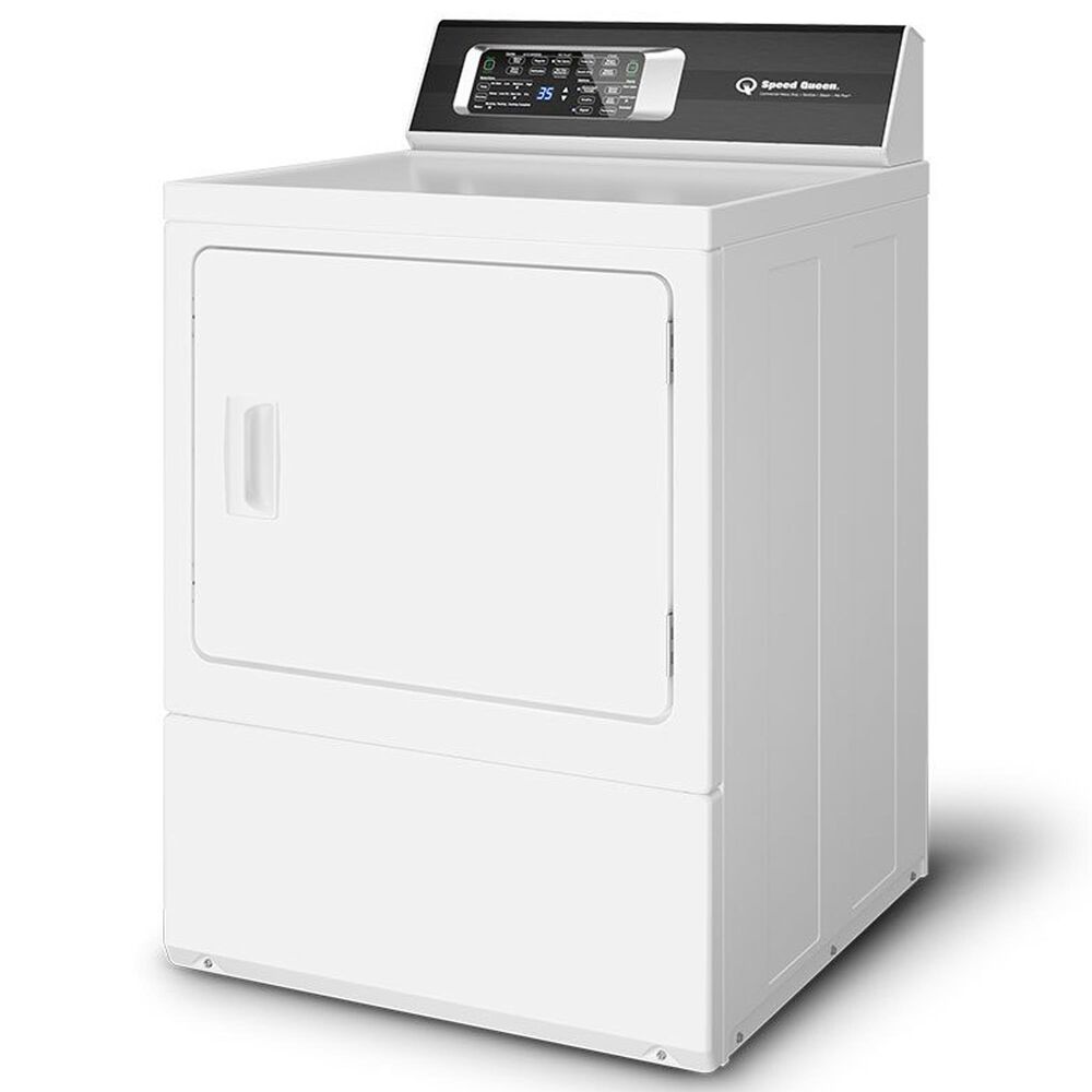 Speed Queen 7 Cu. Ft. Front Load Electric Dryer with Steam and Pet Plus in White, , large