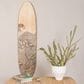 Creative Coop 65.6" x 15" Coastal Decorative Surfboard Wall Decor with Wave Design in Light Natural, , large