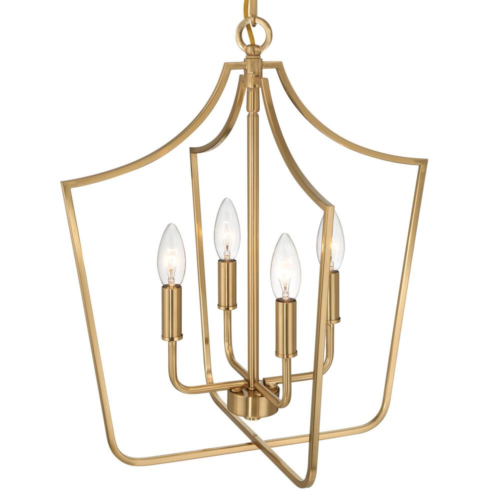 Creative Coop Constance 4-Light Candelabra Chandelier in Brushed Gold, , large