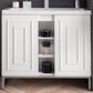 James Martin Vanities Alicante 39.5" Single Bathroom Vanity in Glossy White and Brushed Nickel with 5 cm White Glossy Resin Top and Rectangular Sink, , large