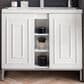 James Martin Vanities Alicante 39.5" Single Bathroom Vanity in Glossy White and Brushed Nickel with 5 cm White Glossy Resin Top and Rectangular Sink, , large