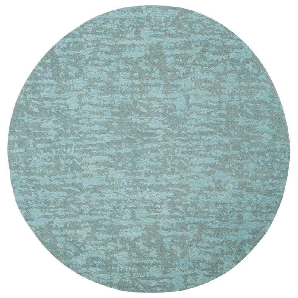 Safavieh Marbella 6" Round Blue and Turquoise Area Rug, , large
