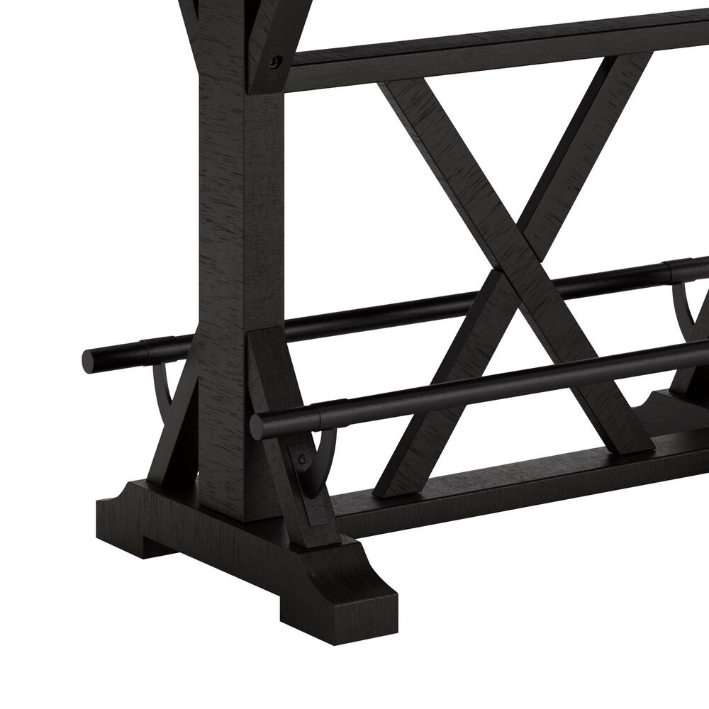 Ashley Valebeck 5-Piece Counter Height Dining Set in Black and Brown, , large