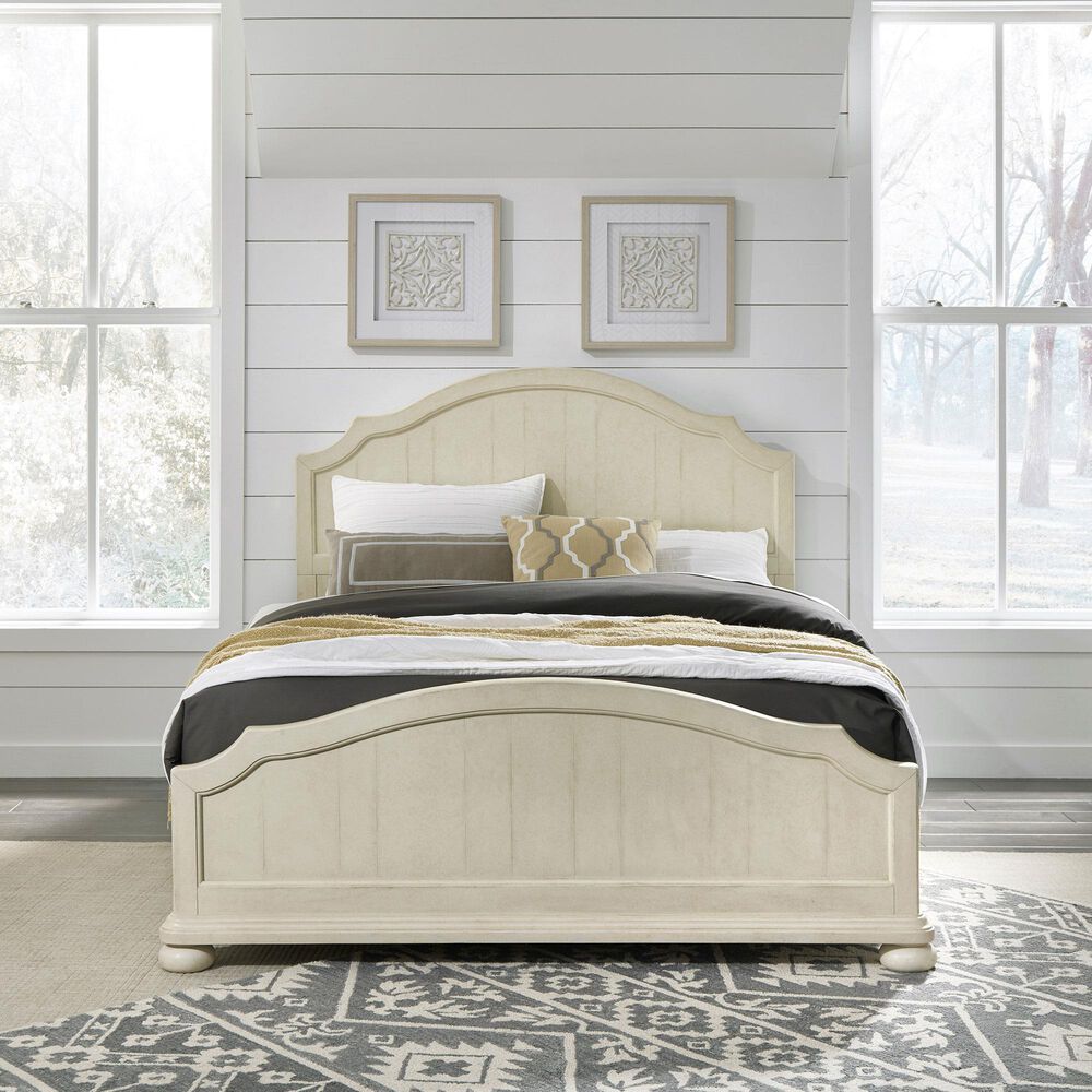 Homestyles Provence Queen Bed in Antiqued White, , large