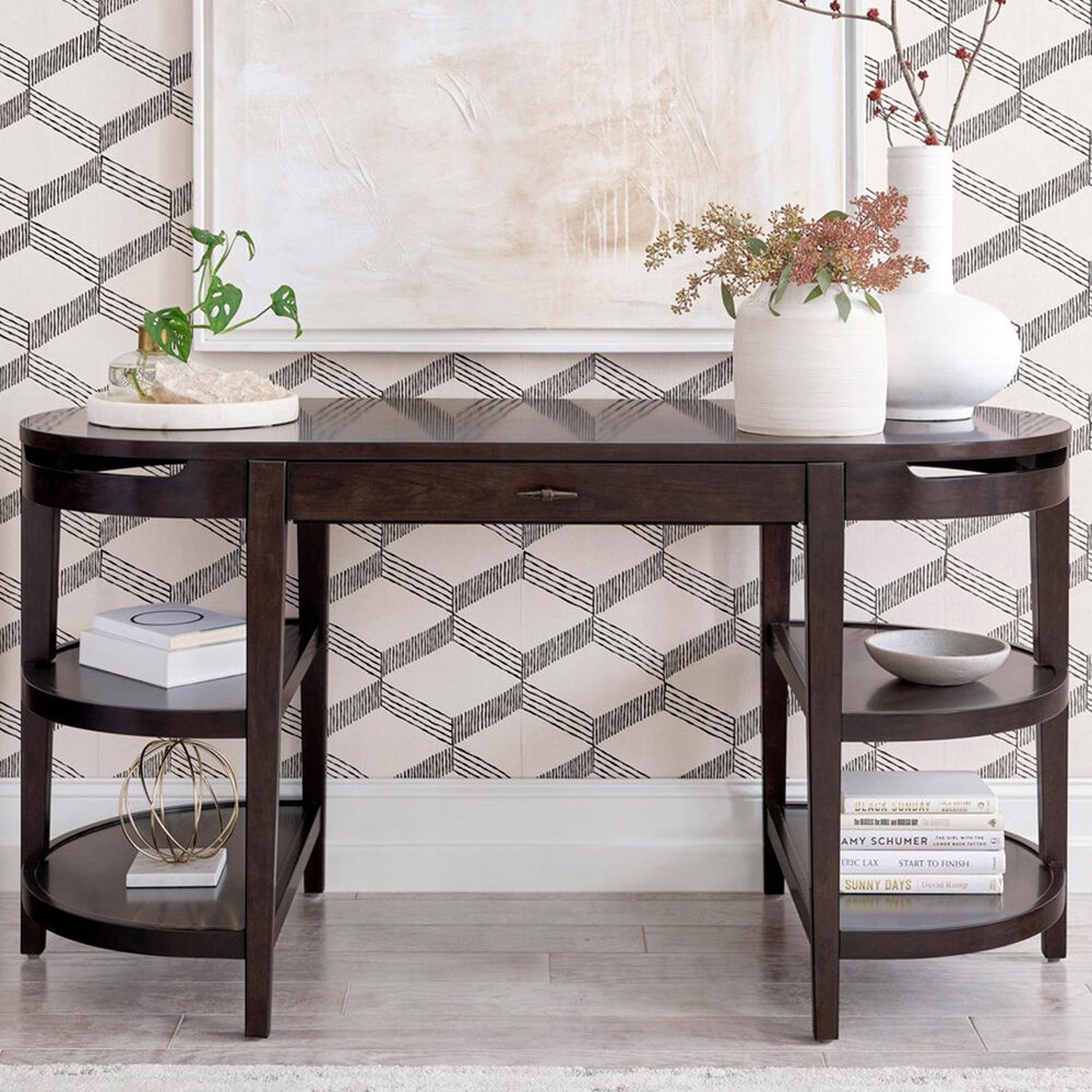Riva Ridge Sutton 60" Writing Desk in French Roast, , large