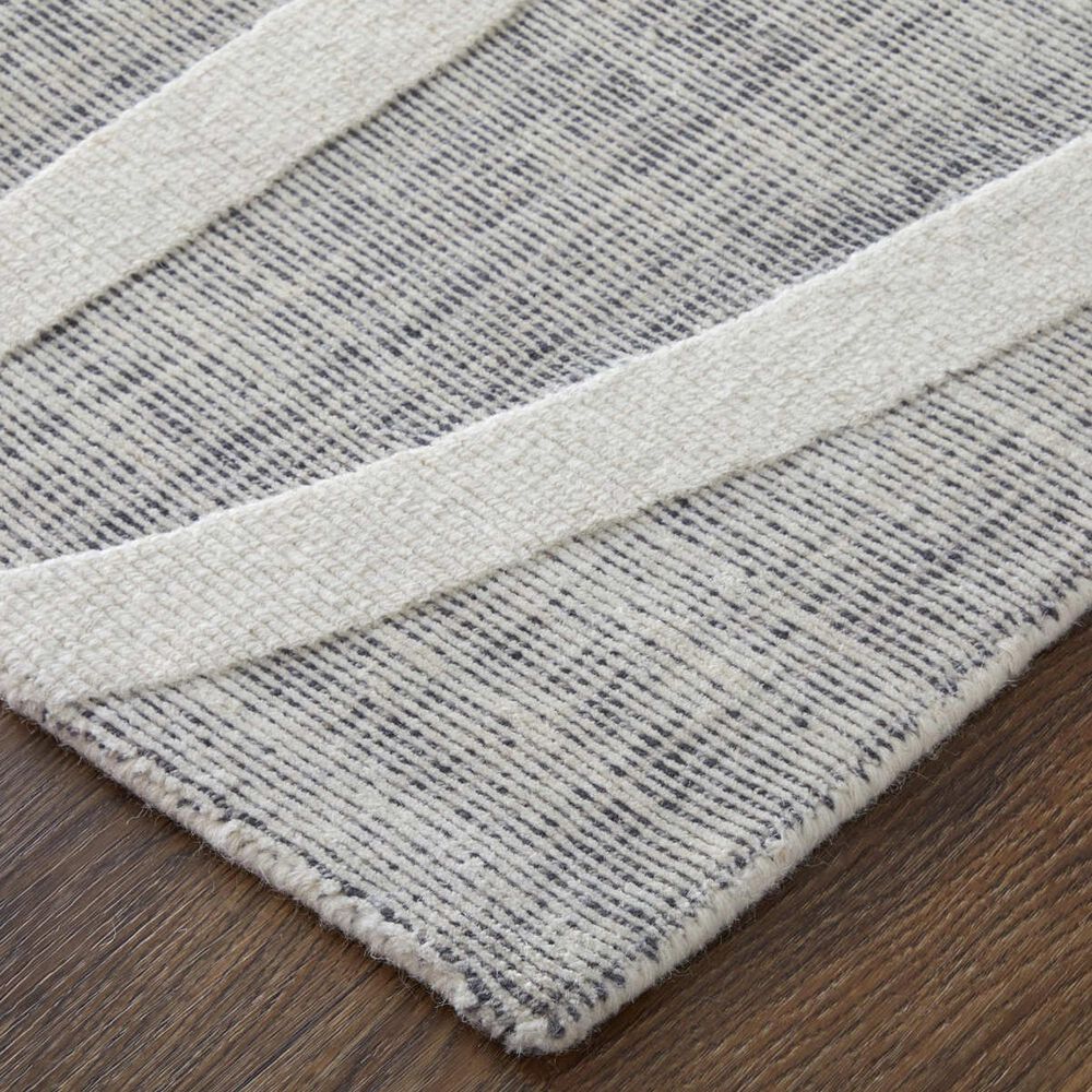 Feizy Peconic Ivory and Black 9&#39; x 12&#39; Area Rug, , large