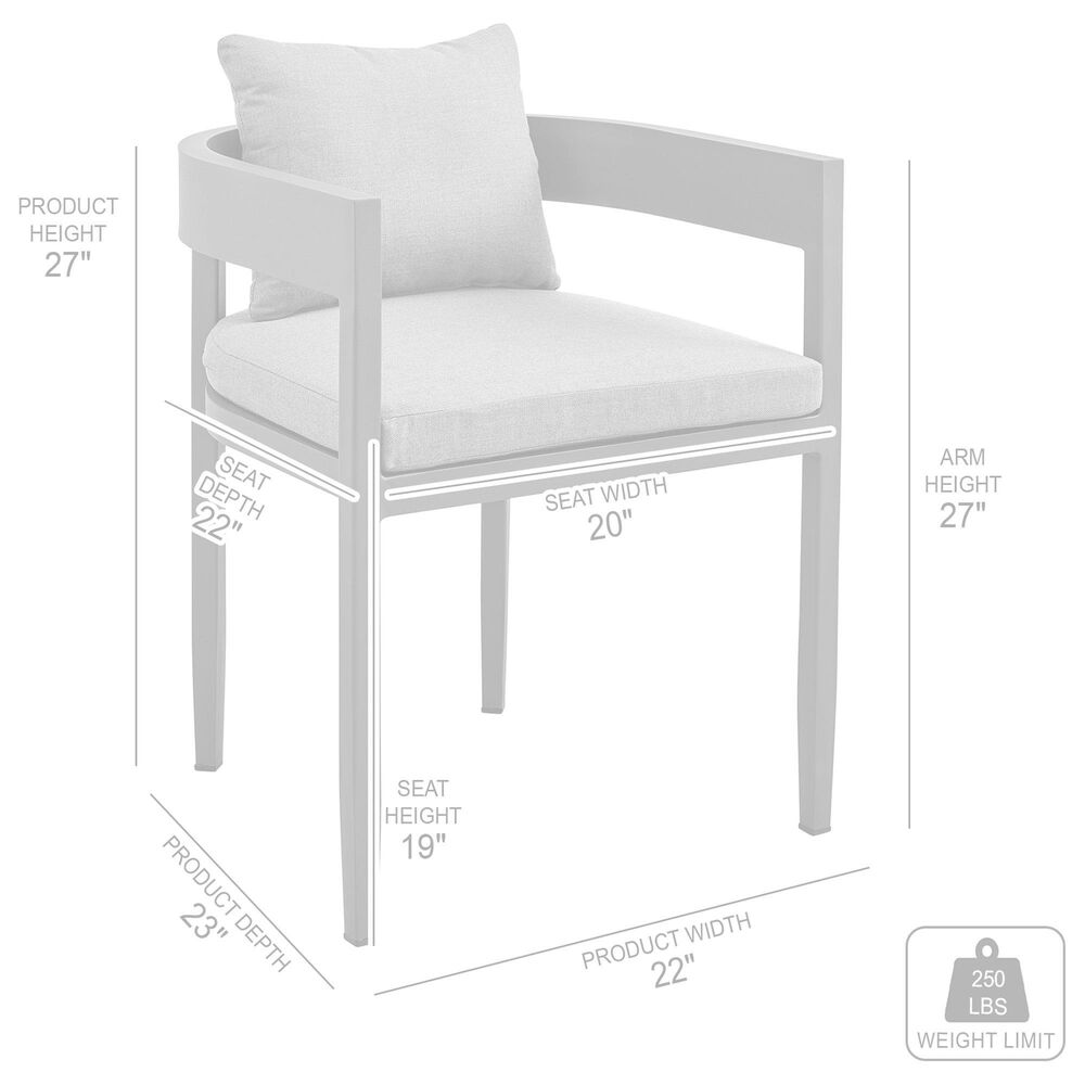 Blue River Menorca Outdoor Dining Chair in Dark Grey (Set of 2), , large