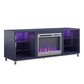 Ameriwood Home Lumina Deluxe Fireplace TV Stand in Navy, , large