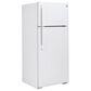 GE Appliances 17.5 Cu. Ft. Freestanding Top Freezer Refrigerator in White, , large