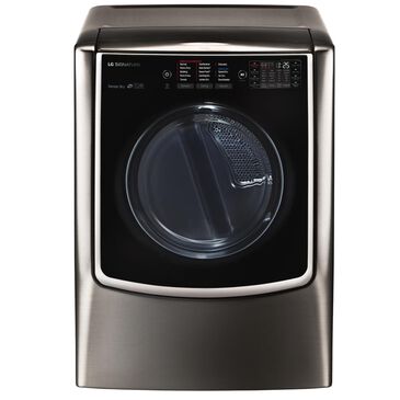 LG SIGNATURE Mega Capacity Gas Dryer With Steam in Black Stainless Steel, , large