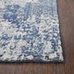 RIZZY Gossamer Blue, Gray and Ivory 12" x 15" Area Rug, , large