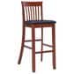 Linon Home Decor Torino Craftsman Bar Stool in Dark Cherry, , large