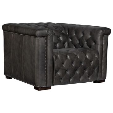 Hooker Furniture Savion Grandier Recliner Leather Chair with Power Headrest in Bellagio Gravel, , large