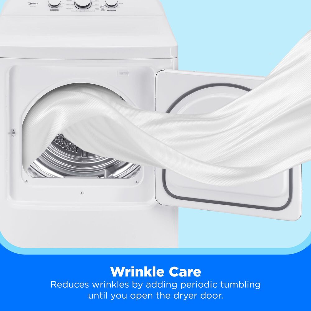 Midea 7 Cu. Ft. Front Load Electric Dryer in White, , large