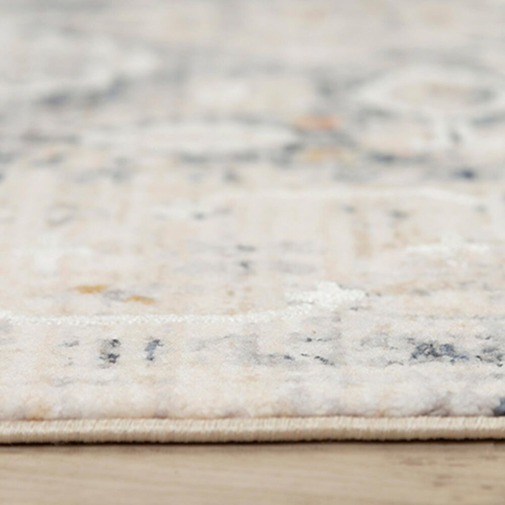 RIZZY Iconic 3&#39;11&quot; x 5&#39;6&quot; Blue and Neutral Area Rug, , large