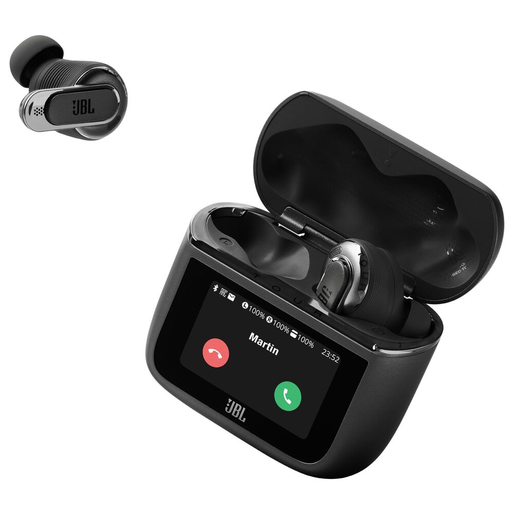 JBL Tour Pro 3 True Wireless Noise Cancelling Earbuds with Smart Charging Case in Black, , large