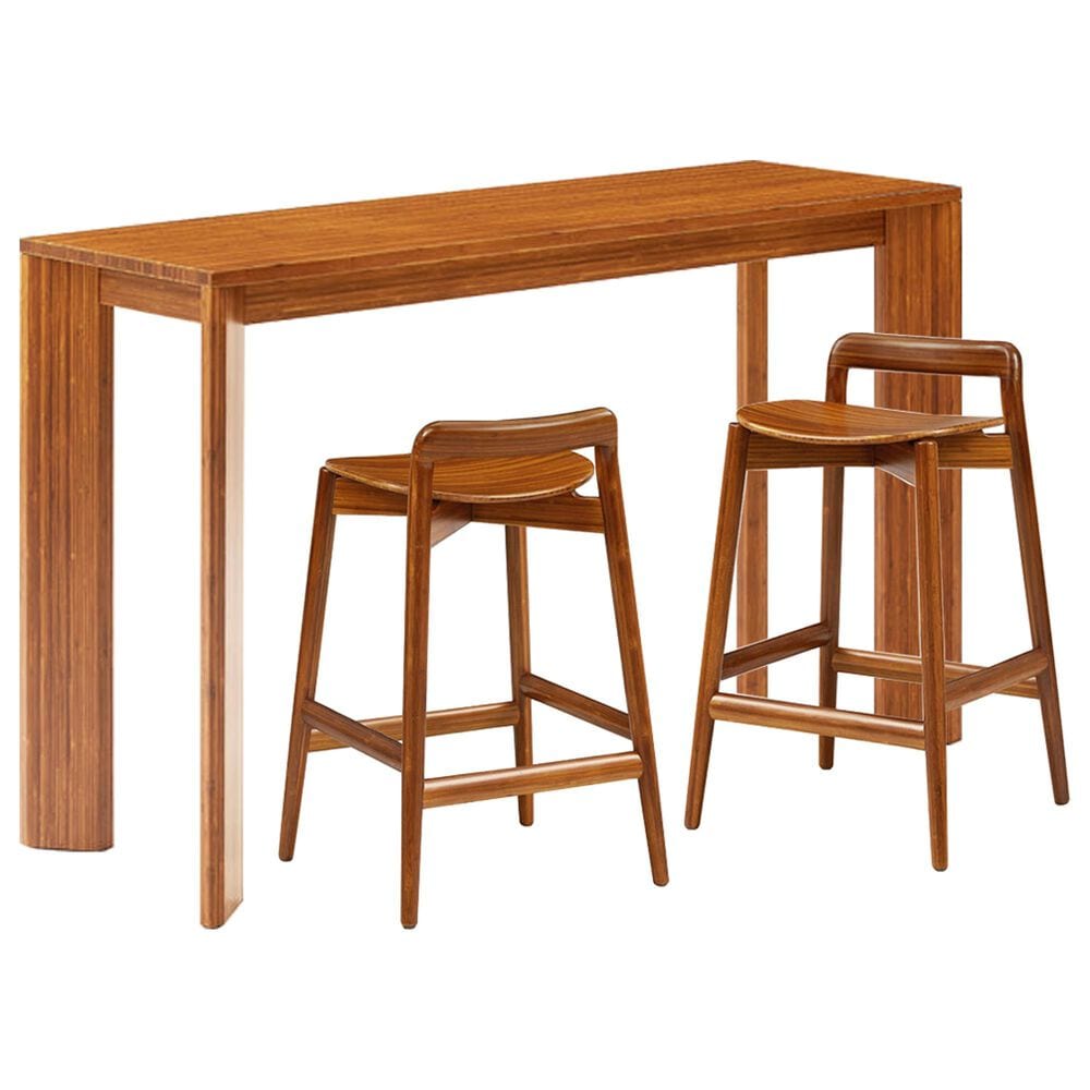 GREENINGTON Brix and Linna 3-Piece Counter Height Dining Set in Amber, , large