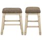 Ashley Bolanburg Upholstered Stool in Antique White (Set of 2), , large