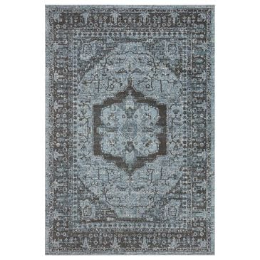Loloi II Odette 2"7" x 8" Sky and Charcoal Runner, , large