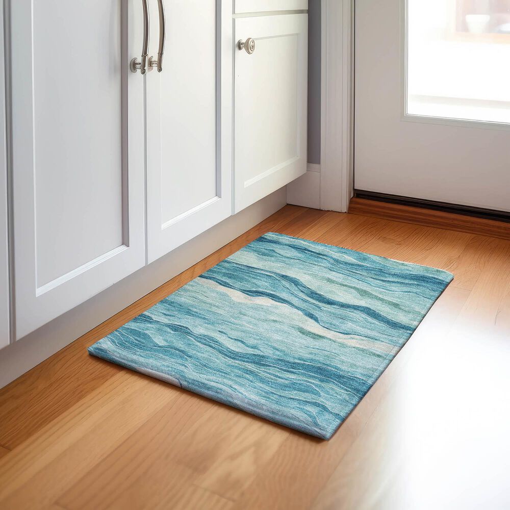Dalyn Rug Company Pacifica PA6 1&#39;8&quot; x 2&#39;6&quot; Turquoise Area Rug, , large