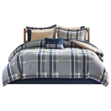 Hampton Park Robbie 7-Piece Twin Comforter Set in Navy, , large