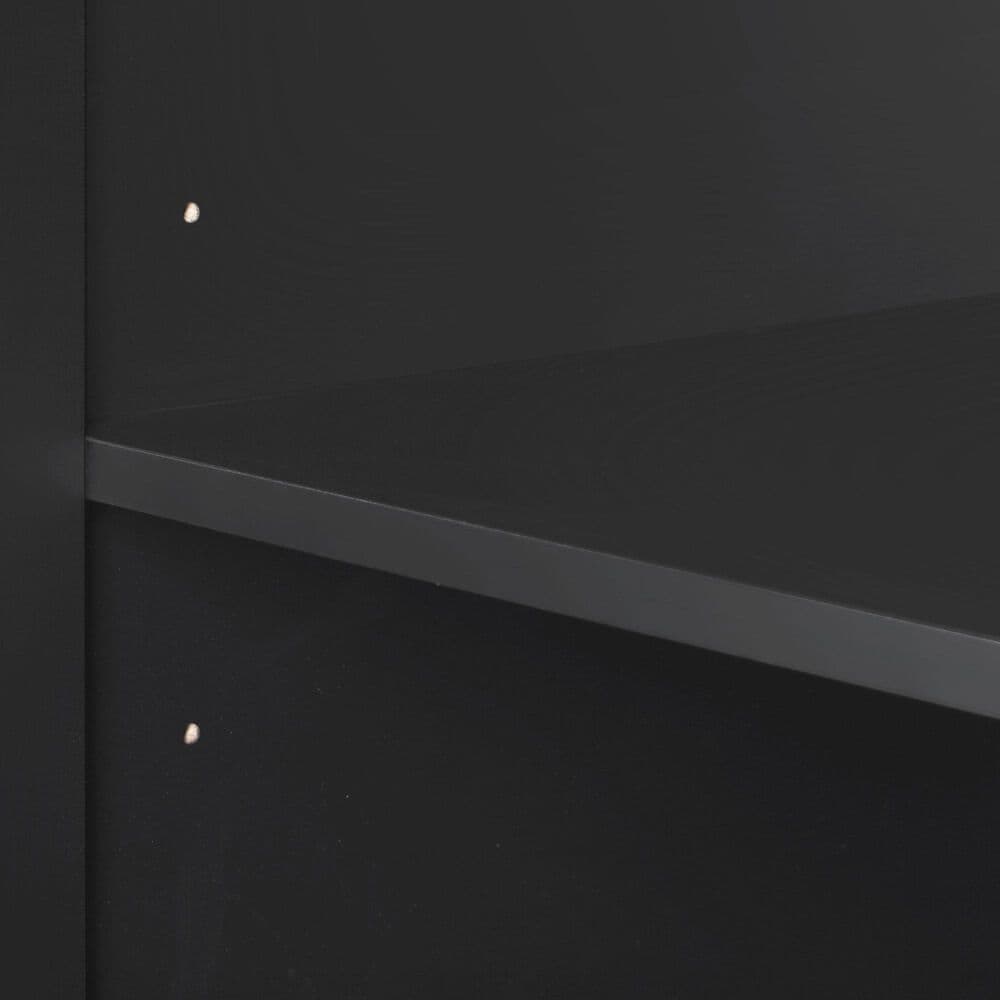 HOMLUX 83" Fluted Kitchen Island in Black, , large