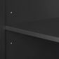 HOMLUX 83" Fluted Kitchen Island in Black, , large