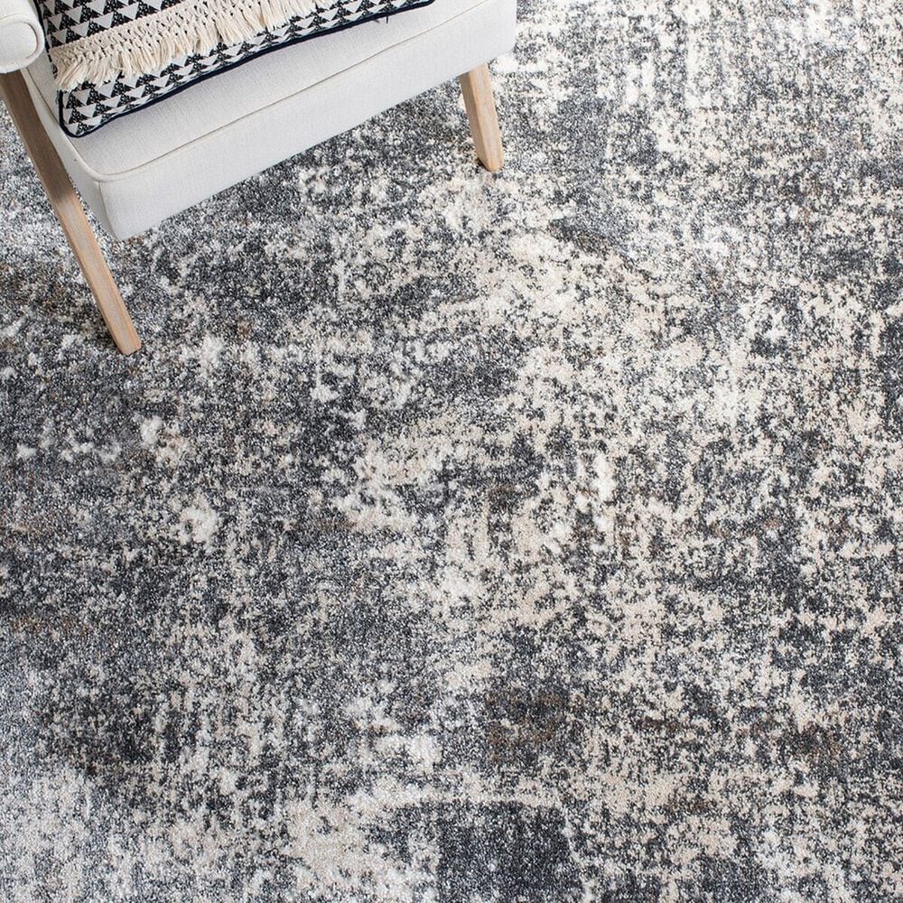 Safavieh Aston ASN705 6&#39; x 9&#39; Grey and Ivory Area Rug, , large