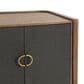 Four Hands Kiran Nightstand in Amber Oak and Dark Green, , large