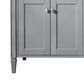James Martin Vanities Brittany 72" Double Bathroom Vanity in Urban Gray with 3 cm White Zeus Quartz Top and Rectangular Sinks, , large
