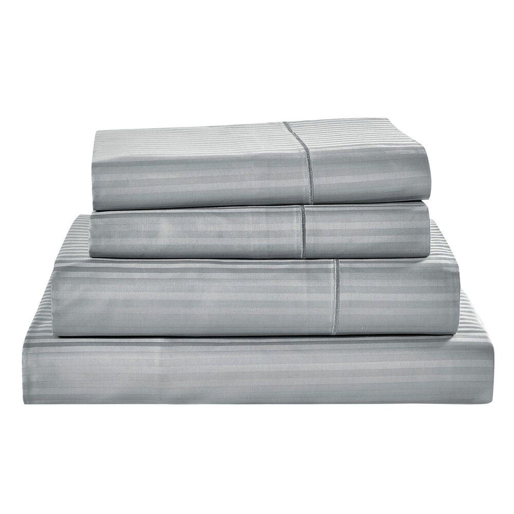 Trade Linker 4-Piece King 500 Thread Count Sheet Set in Silver, , large