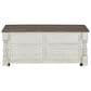 Ashley Havalance Lift-Top Coffee Table in Distressed Vintage White and Weathered Gray, , large