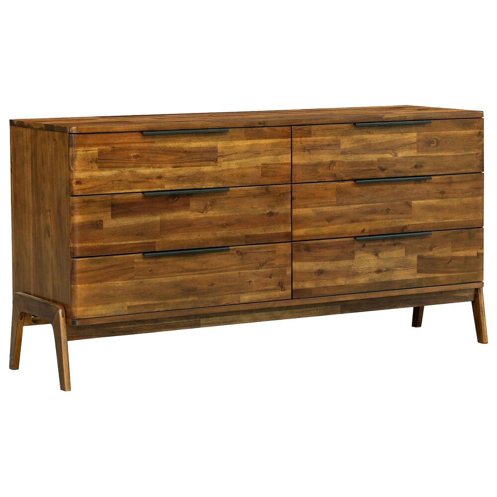 Lh Imports Remix 6-Drawer Dresser in Estelle Brown, , large